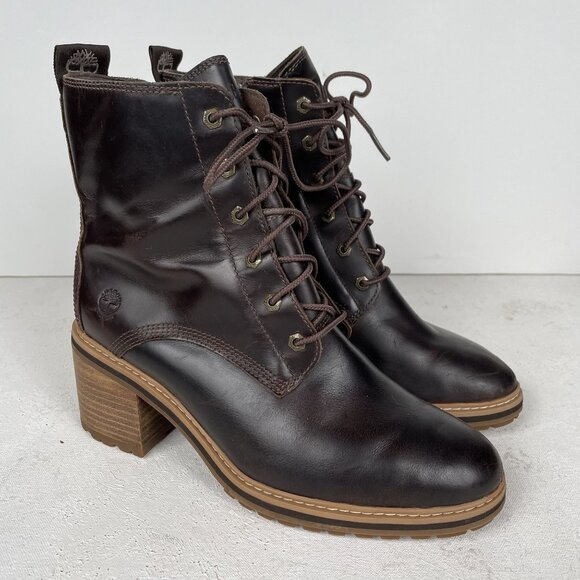 Timberland Sienna Ankle Booties Womens 8 Water Resistant Side Zip - Picture 8 of 10